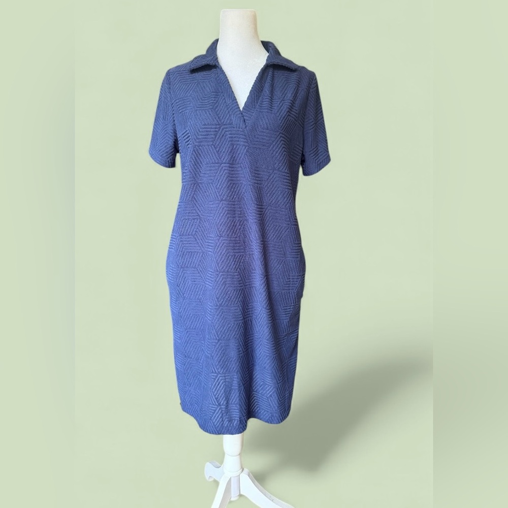 Simply Southern Terry Dress Navy Size S NWT - Picture 2 of 11